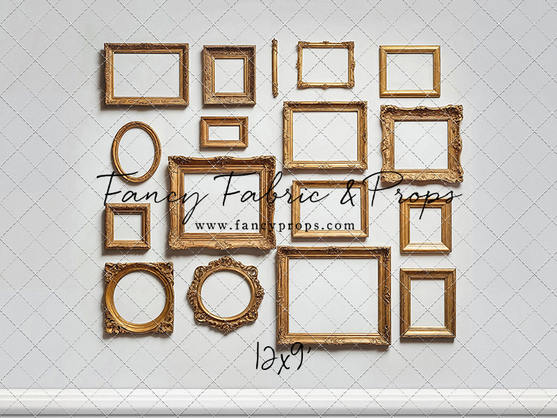 White Frame Wall - White Floor - With Sweep Option