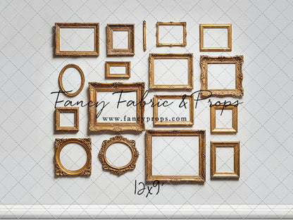 White Frame Wall - White Floor - With Sweep Option