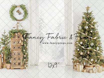 White Frost Christmas Window