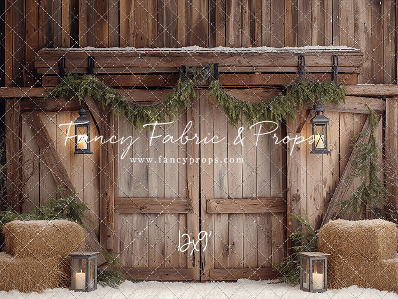 Winter Barn Entry - with Sweep Option