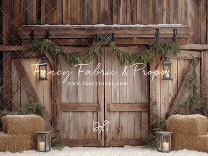 Winter Barn Entry - with Sweep Option