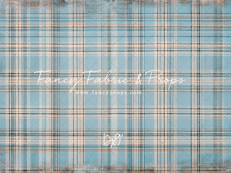 Winter Sky Gingham - With Sweep Option