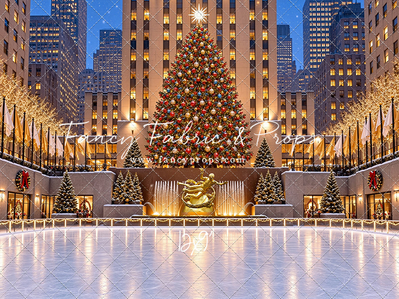 Wintertime Skating Rink - with Sweep Option