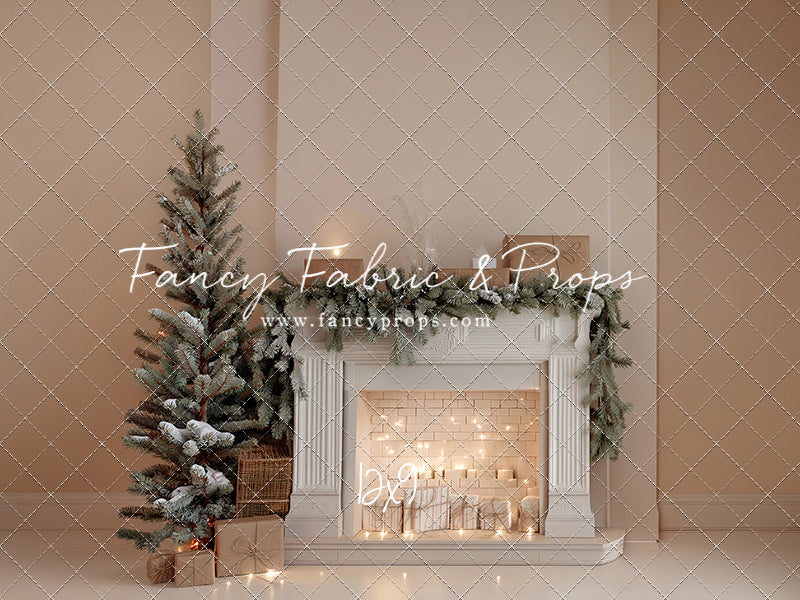 Evergreen & Ivory Mantle - With Sweep Option