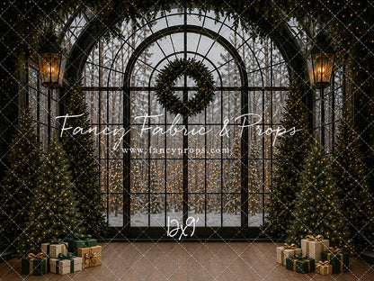 Moody Holiday Window View - with Sweep Option