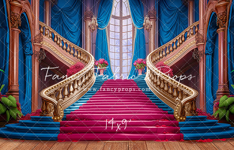 Ballroom Royal Staircase - Blue - With Sweep Option