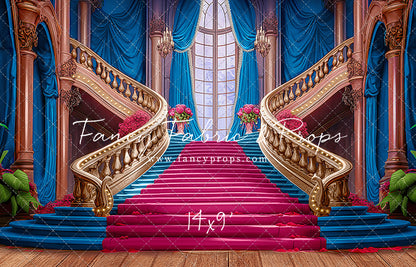Ballroom Royal Staircase - Blue - With Sweep Option