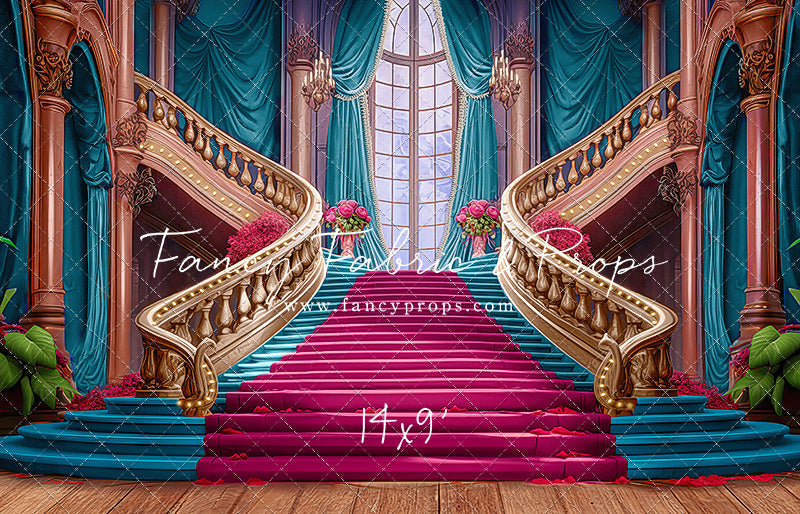 Ballroom Royal Staircase - Cyan - With Sweep Option