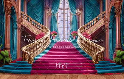 Ballroom Royal Staircase - Cyan - With Sweep Option