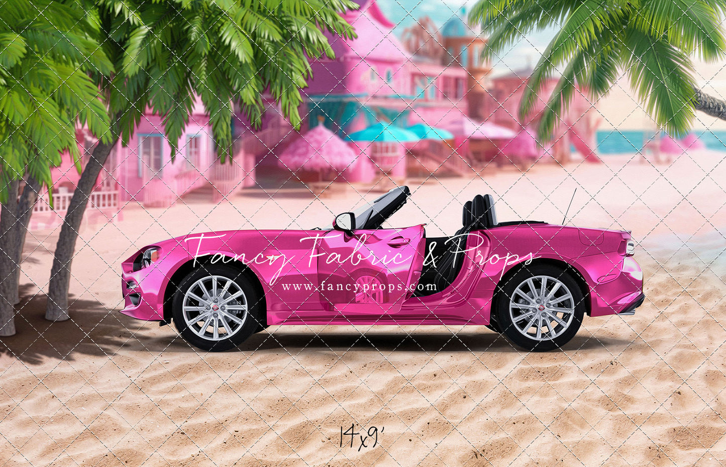 Beach Convertible -Pink - With Sweep Option