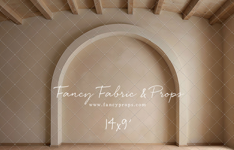 Beige Elegant Arch - Wood Floor - With Sweep Option