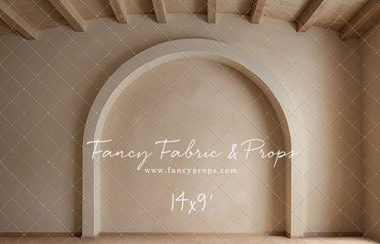 Beige Elegant Arch - Wood Floor - With Sweep Option