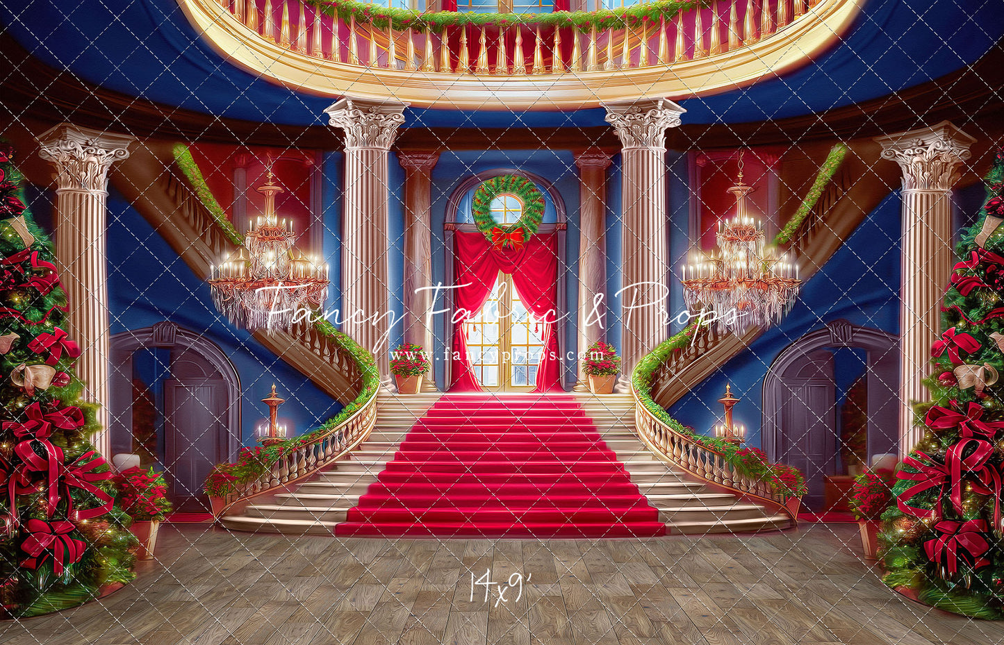 Belle's Royal Staircase -Wood Floor - With Sweep Option
