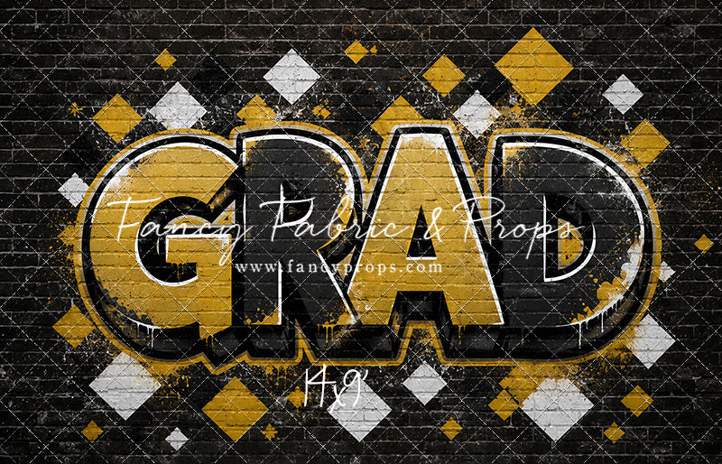 Black & Gold Grad - With Sweep Option