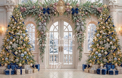Blue Christmas Foyer - with Sweep Option