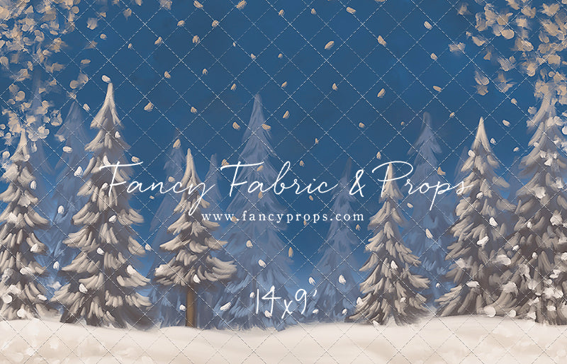 Blue Snowy Sky - with Sweep Option