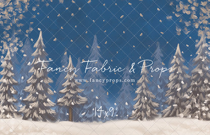 Blue Snowy Sky - with Sweep Option