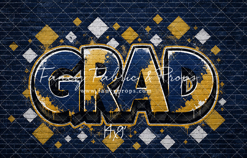 Blue & Gold Grad - With Sweep Option