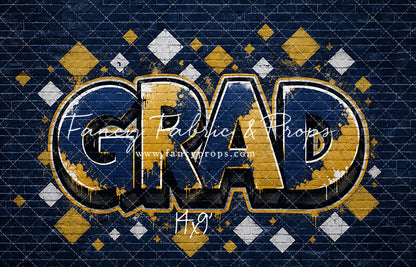 Blue & Gold Grad - With Sweep Option