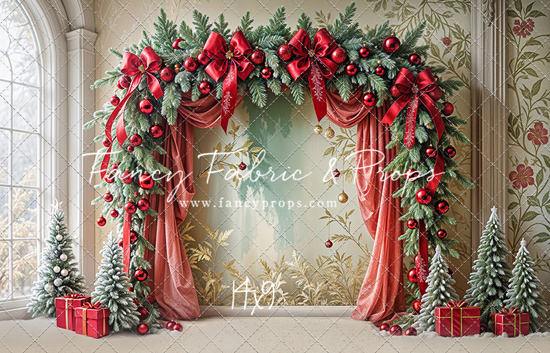 Bowtied Vintage Christmas - with Sweep Option