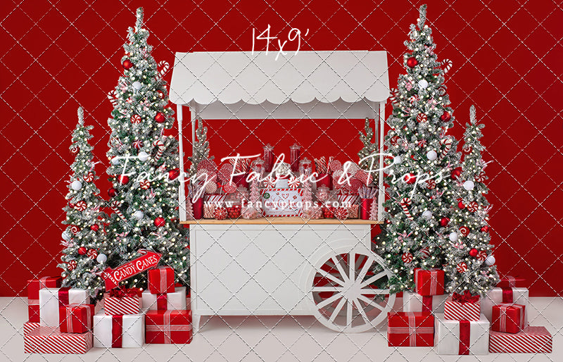 Candy Cane Sweets Cart