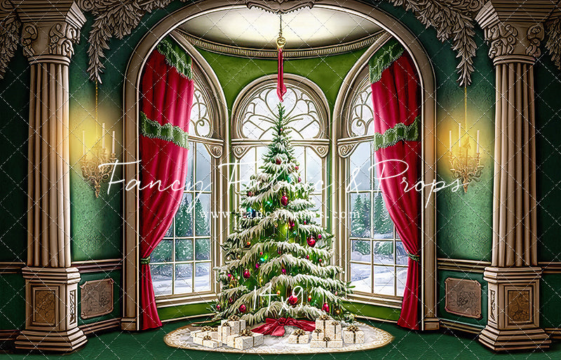 Cathedral Christmas - Green Carpet Option - with Sweep Option