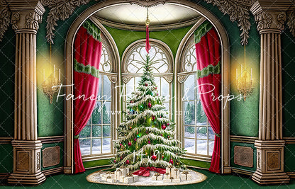 Cathedral Christmas - Green Carpet Option - with Sweep Option