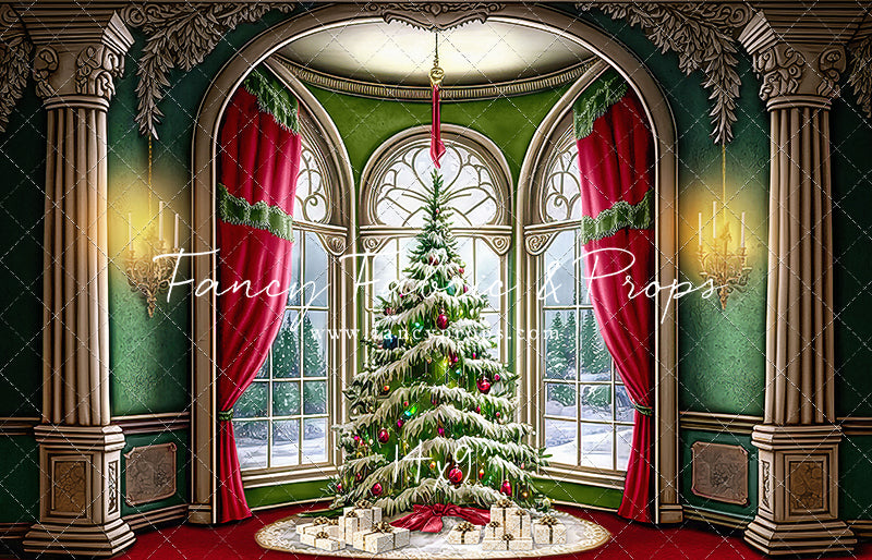 Cathedral Christmas - Red Carpet Option - with Sweep Option