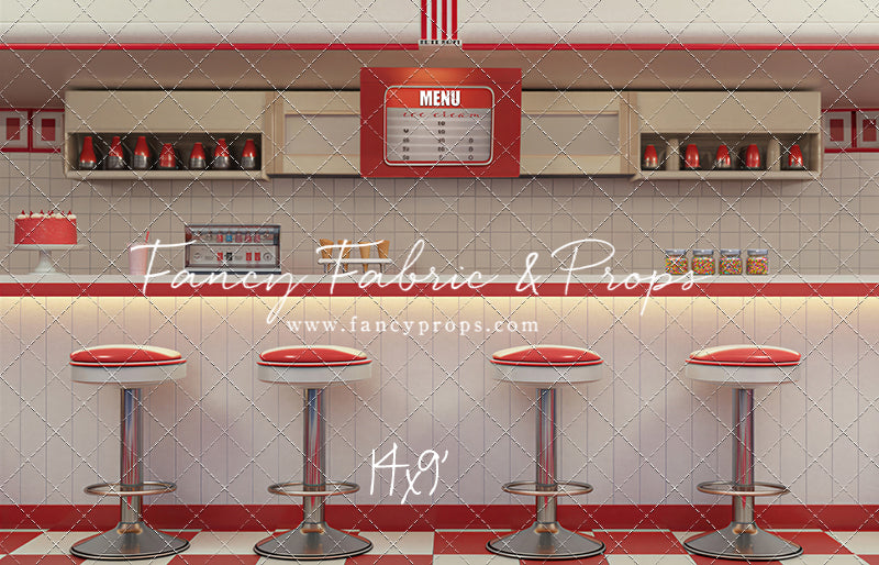 Cherry Cream Diner - With Sweep Option