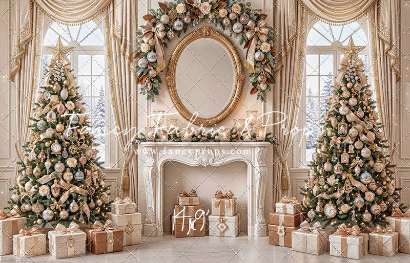 Christmas Beige Beauty - with Sweep Option