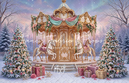 Christmas Carnation Carousel - With Sweep Option