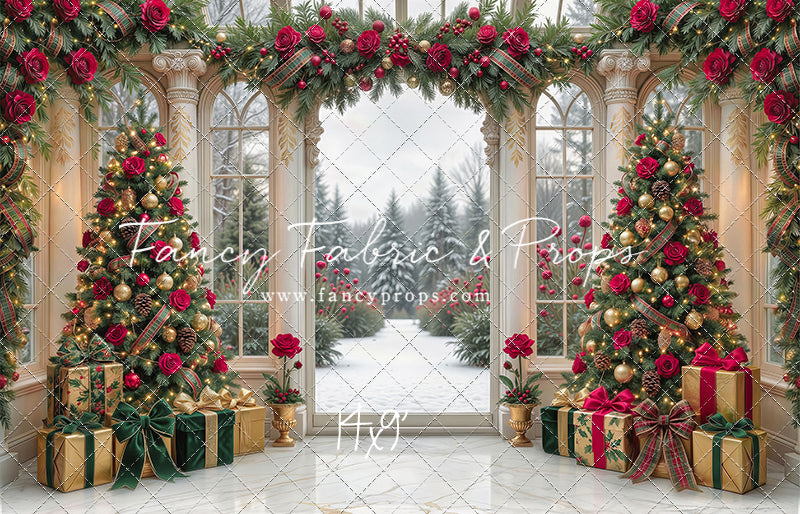 Christmas Rose Gala - with Sweep Option
