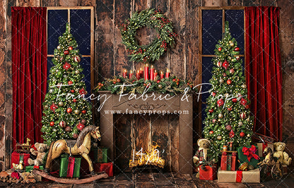 Classic Christmas Fireplace
