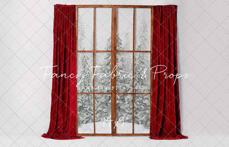 Classic Red Mantle Window