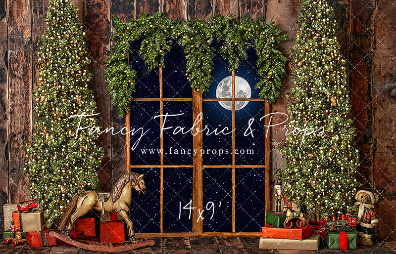 Classic Rustic Window With Trees