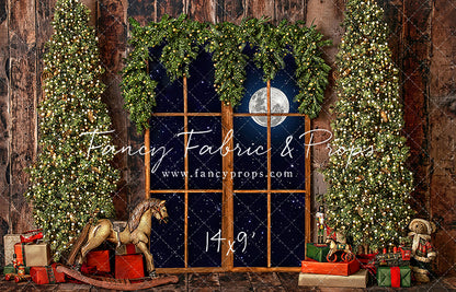 Classic Rustic Window With Trees