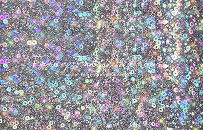 Cosmic Celebration - With Solid Beige Gray Floor Sweep Option