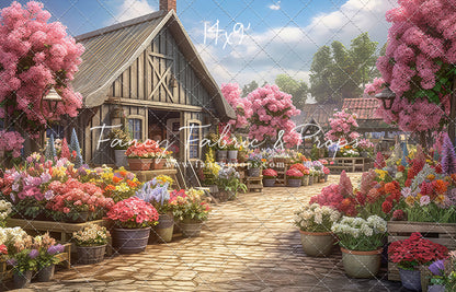 Country Flower Market Path - With Sweep Option