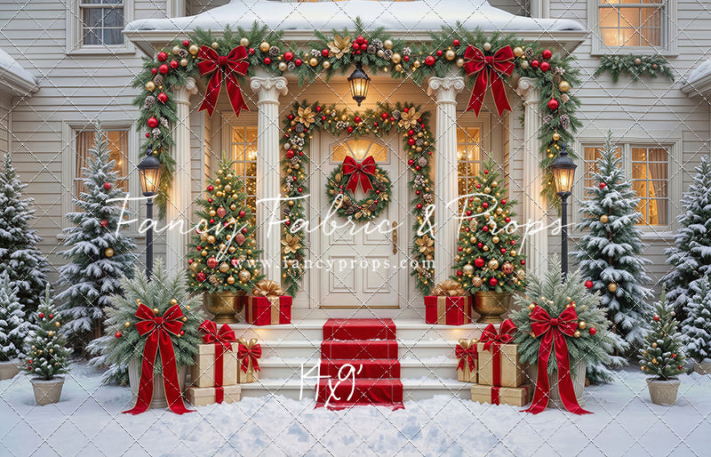 Cozy Christmas Entry - With Sweep Option