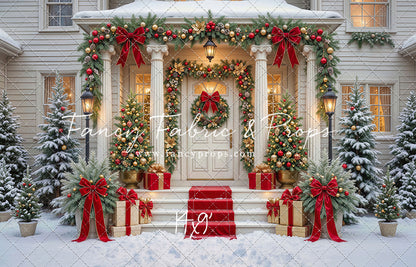 Cozy Christmas Entry - With Sweep Option