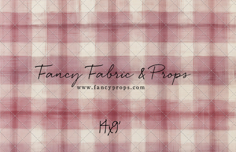 Cranberry Plaid - With Sweep Option