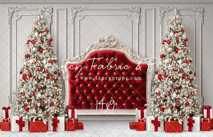 Crimson Christmas Headboard