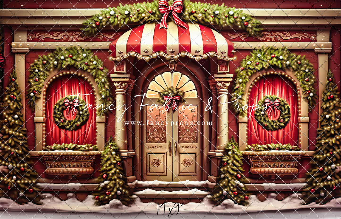 Crimson & Gilt Christmas Emporium - with Sweep Option