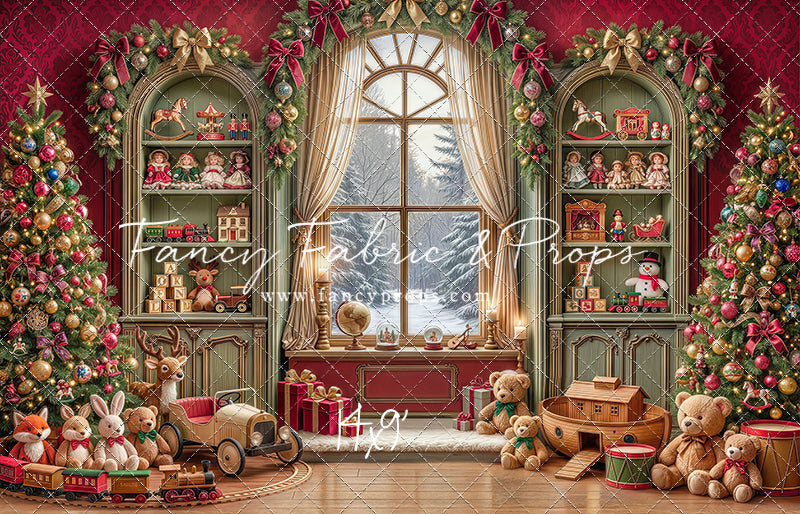Darling Damask Christmas - with Sweep Option
