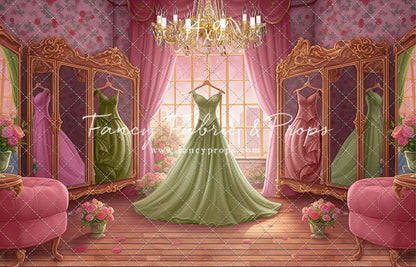 Dress Like A Princess - Green Dress - With Sweep Option