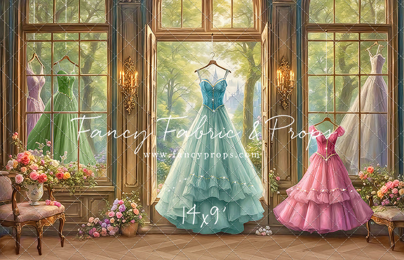 Dress of Royal Wishes- Wood Floor - With Sweep Option