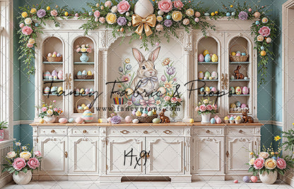 Easter Cupboard - White Floor - With Sweep Option