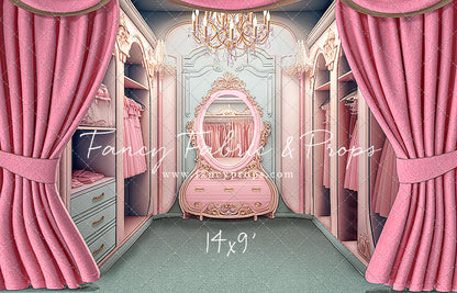 Elegant Armoire - Sage Floor Option - With Sweep Option