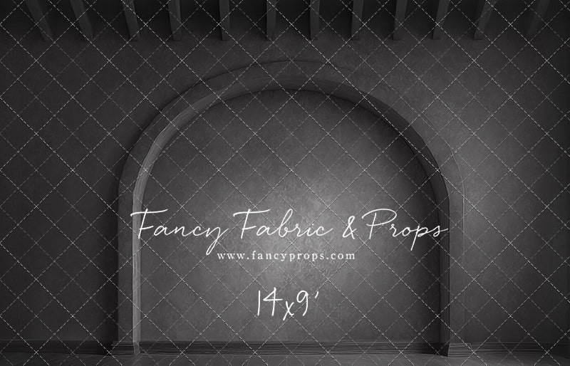 Elegant Charcoal Alcove - Wood Floor - With Sweep Option