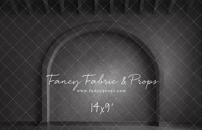 Elegant Charcoal Alcove - Wood Floor - With Sweep Option